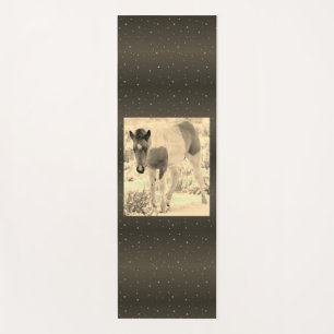 Wild Horse Foal with Stars Yoga Mat