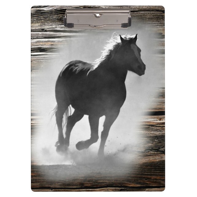 Wild Horse Galloping Clipboard (Front)