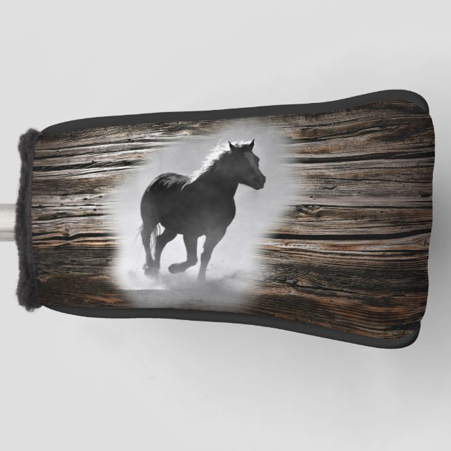 Wild Horse Galloping Golf Head Cover (Front)