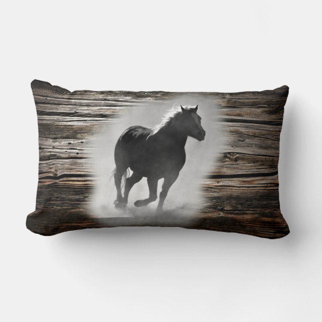 Wild Horse Galloping Lumbar Cushion (Front)