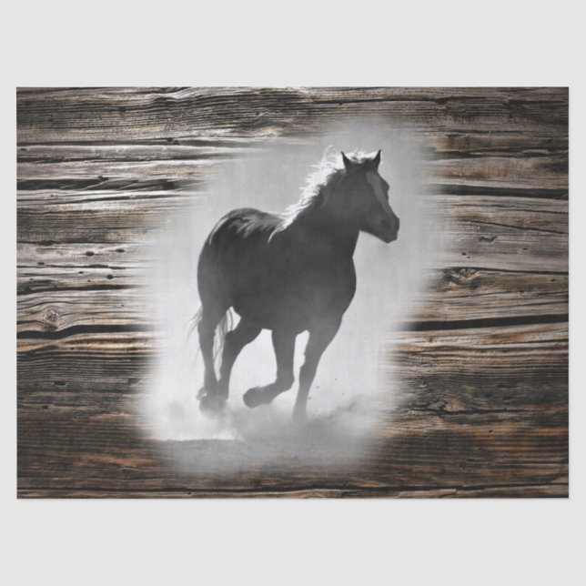 Wild Horse Galloping Tissue Paper (Front)