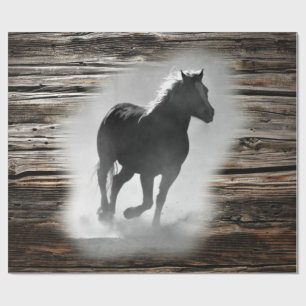 Wild Horse Galloping Wrapping Paper