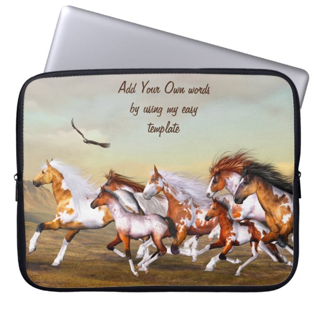 Wild Horse Herd Electronics Bag (Front)