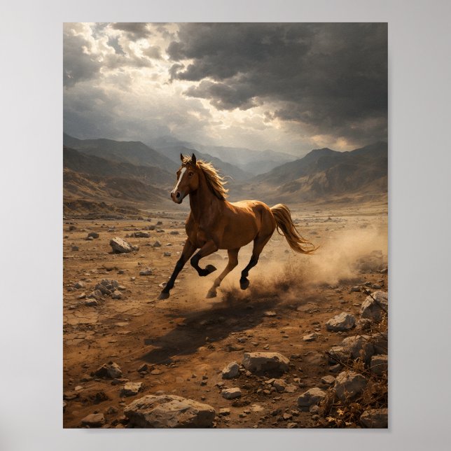 Wild Horse in Motion Poster (Front)