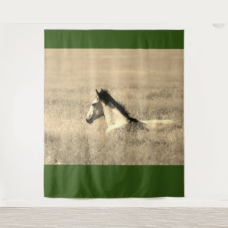 WILD HORSE IN THE DESERT CUSTOMIZABLE Tapestry
