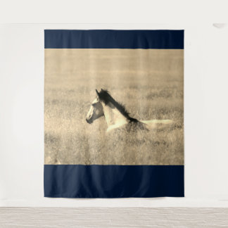 WILD HORSE IN THE DESERT CUSTOMIZABLE Tapestry