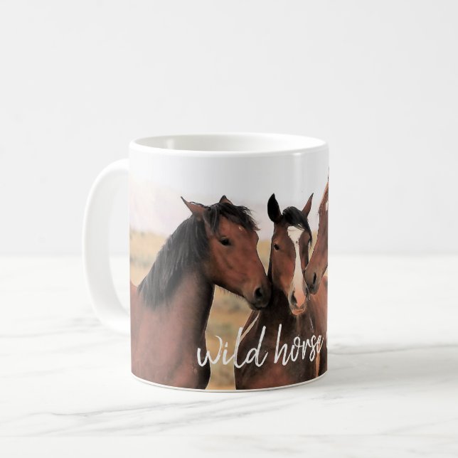 Wild Horse Lover Coffee Mug (Front Left)