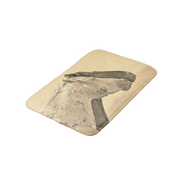 Wild horse memories bath mat (Angled)