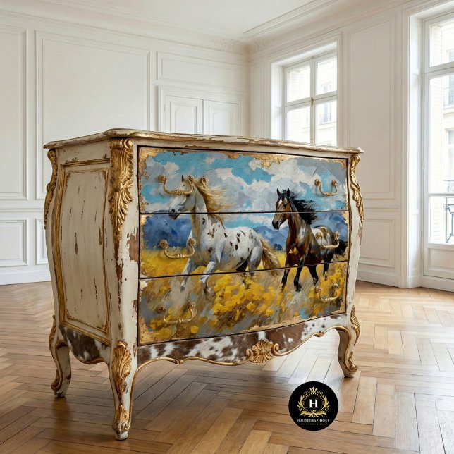 Wild Horse Mustang Rustic Decoupage Tissue Paper (Creator Uploaded)