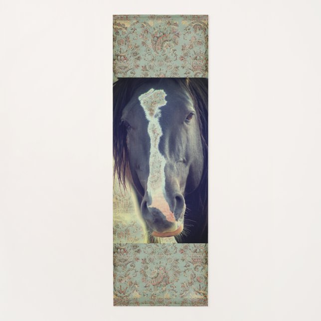 WILD HORSE OF UTAH ORIGINAL ART YOGA MAT (Front)