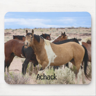 Wild horse smiles mouse pad
