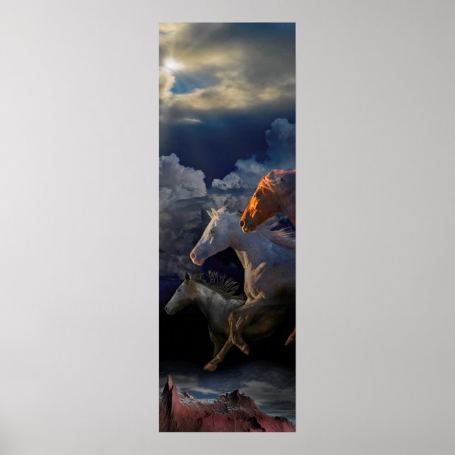 Wild Horse Spirits "RUN TILL TOMORROW" Poster (Front)