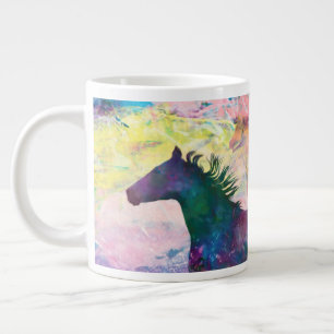 Wild Horse Spirits WE ARE THE LAND Giant Coffee Mu Large Coffee Mug