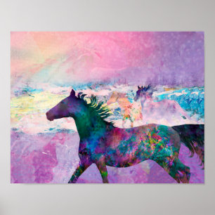 Wild Horse Spirits WE ARE THE LAND Poster