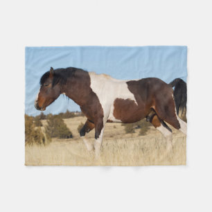 Wild Horse, Steens Mountains Fleece Blanket