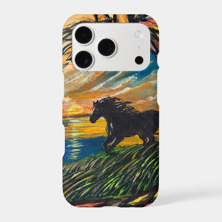 Wild Horse Sunset Art - Handmade artwork