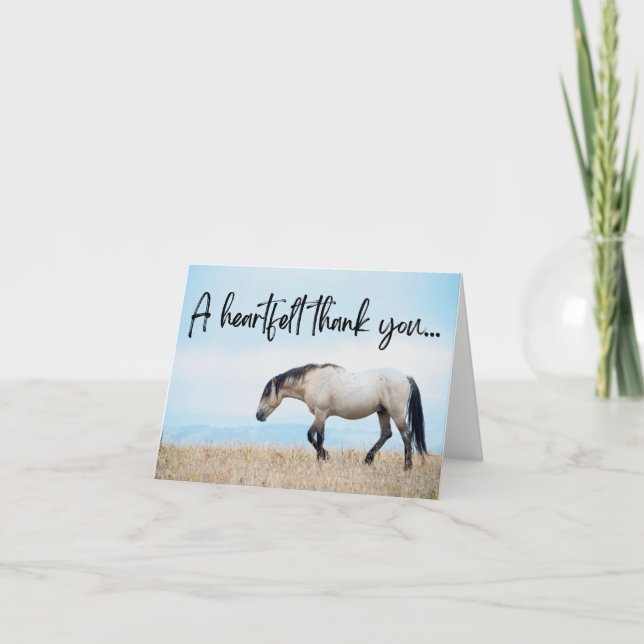 Wild Horse Thank You Card (Front)