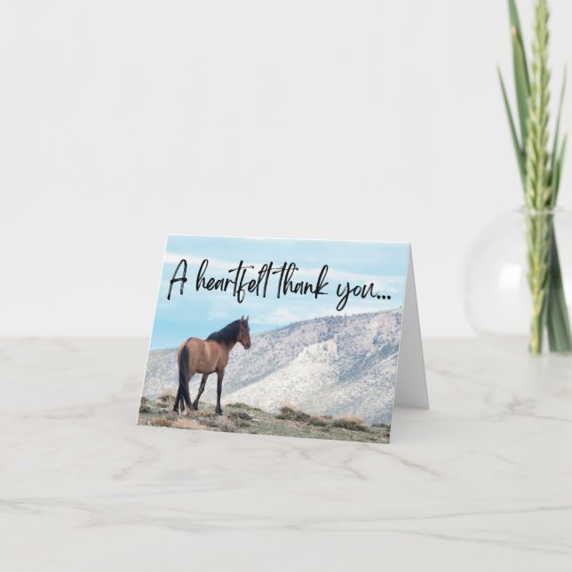 Wild Horse Thank You Card (Front)