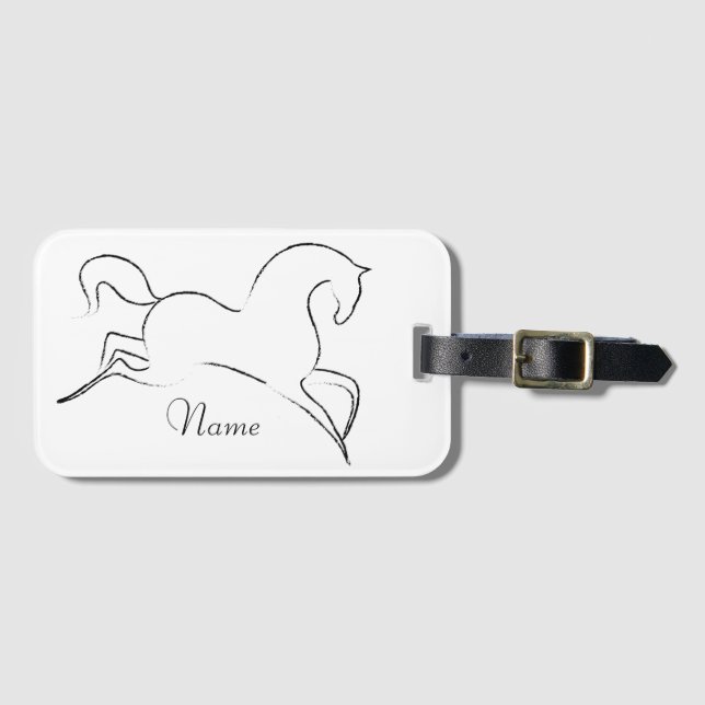 Wild Horse Thunder_Cove  Luggage Tag (Front Horizontal)