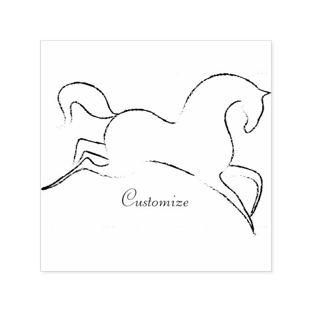 Wild Horse Thunder_Cove  Self-inking Stamp (Design)