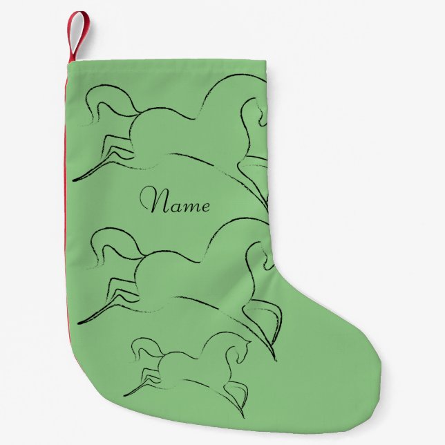 Wild Horse Thunder_Cove Small Christmas Stocking (Front)