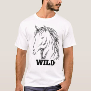 Wild Horse Typography T-Shirt