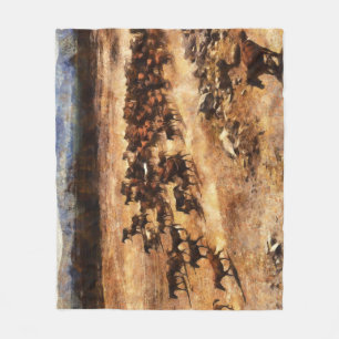 Wild Horses: Artistic Animal Majesty. Fleece Blanket