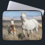 Wild Horses at Home in the Sandwash Basin Laptop Sleeve<br><div class="desc">Wild Horses,  mare and foal at home in the Sandwash Basin</div>