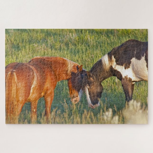 Wild Horses at Theodore Roosevelt National Park Jigsaw Puzzle (Horizontal)