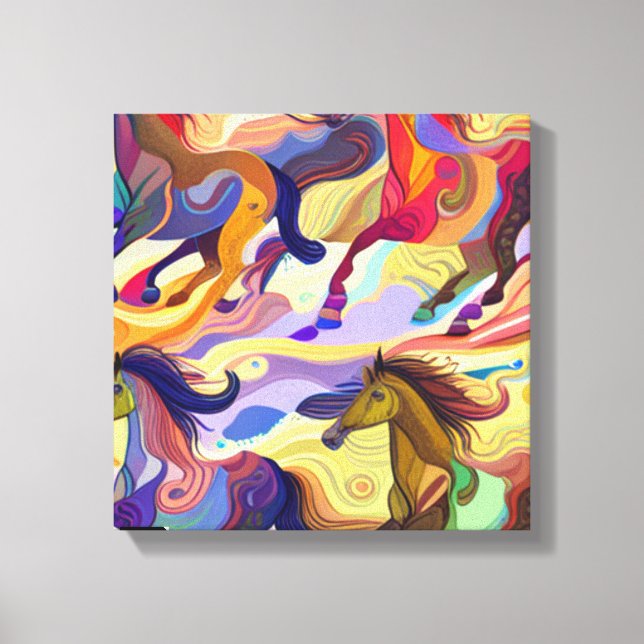 Wild Horses Canvas Print (Front)