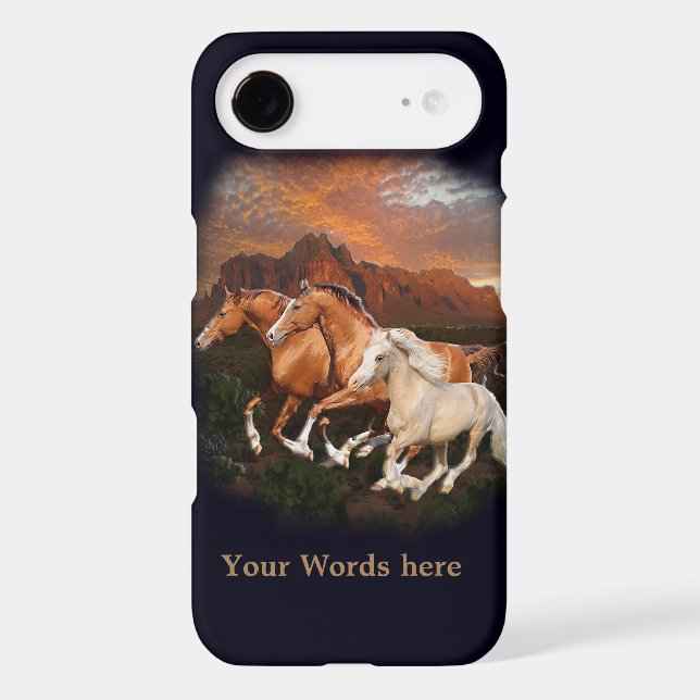 Wild Horses Case-Mate iPhone Case (Back)