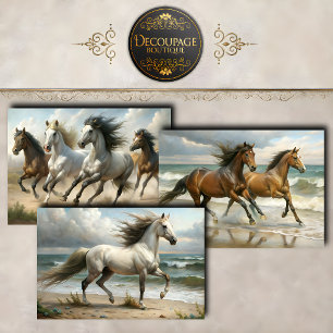 Wild Horses Collection Decoupage Wrapping Paper Sheet