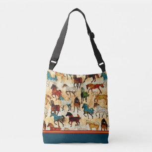 Wild horses Cross Body Tote Bag