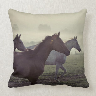 Wild horses cushion