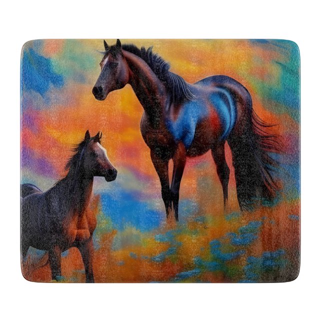 Wild Horses  Cutting Board (Front)