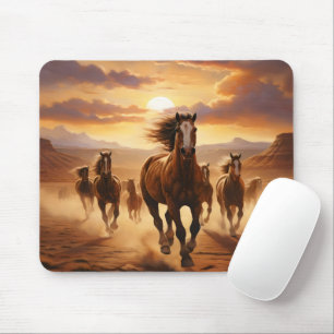 Wild Horses Desert Mouse Pad
