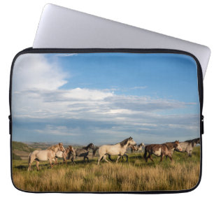Wild Horses in Theodore Roosevelt National Park Laptop Sleeve
