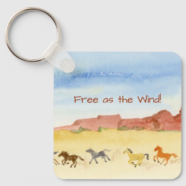 Wild Horses Key Ring (Front)