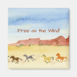 Wild Horses Magnet
