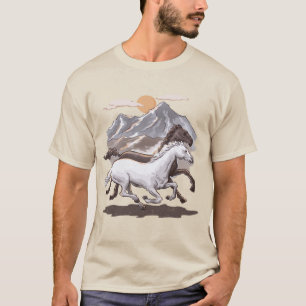 Wild Horses Mountain Sunset T-Shirt