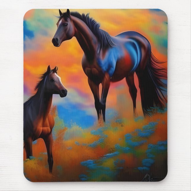 Wild Horses  Mouse Pad (Front)