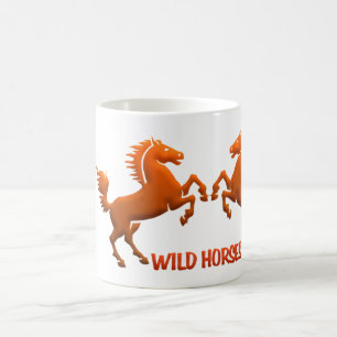 Wild Horses mug - choose style & colour