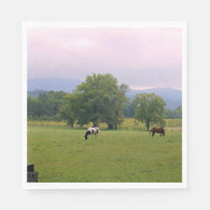 Wild Horses of Cades Cove Napkin