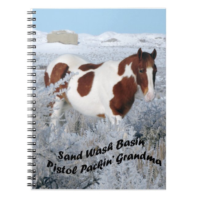 Wild Horses of Sand Wash Basin Spiral Notebook (Front)