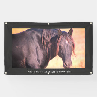 WILD HORSES OF UTAH Banner WITH GROMMETS