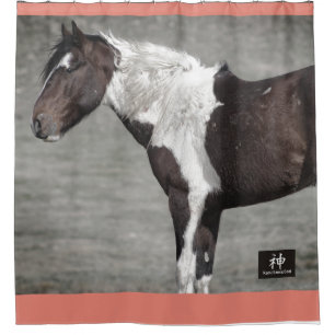 WILD HORSES OF UTAH PINTO Shower Curtain