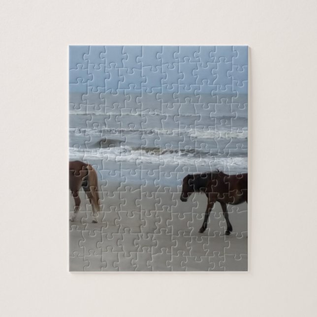Wild Horses Outer Banks Jigsaw Puzzle (Vertical)