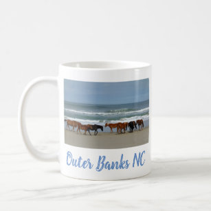Wild Horses Outer Banks OBX Corolla NC Coffee Mug