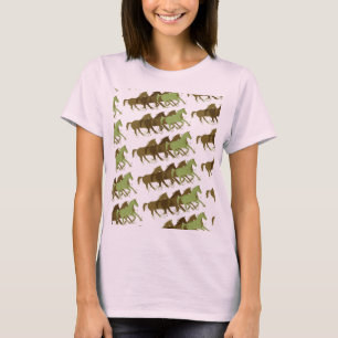 wild horses pattern T-Shirt