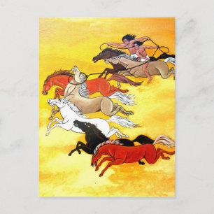 Wild horses postcard